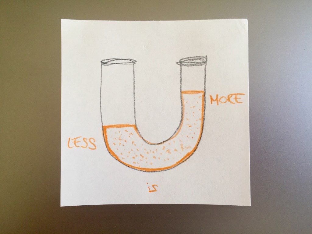 “Less is more!” – this means almost nothing but also everything – My learnings in life #004